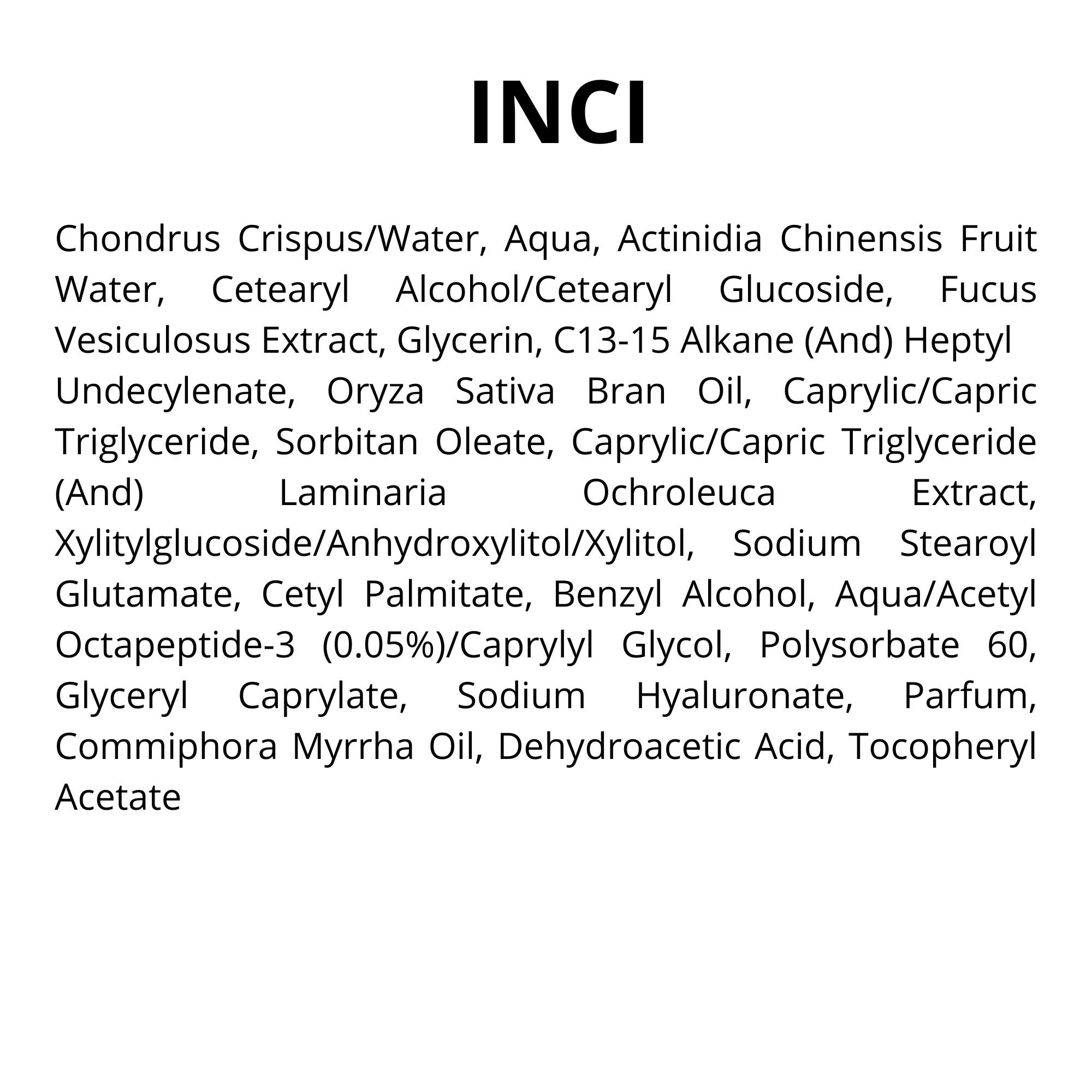 Crema Anti Age Algas INCI